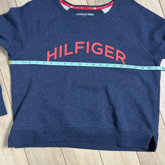 Tommy Hilfiger Sweatshirt Crew Neck Blue Size Large - Picture 8 of 8